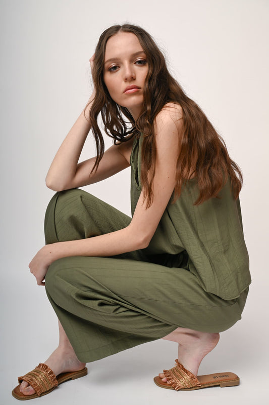 Pantaloni palazzo con coulisse