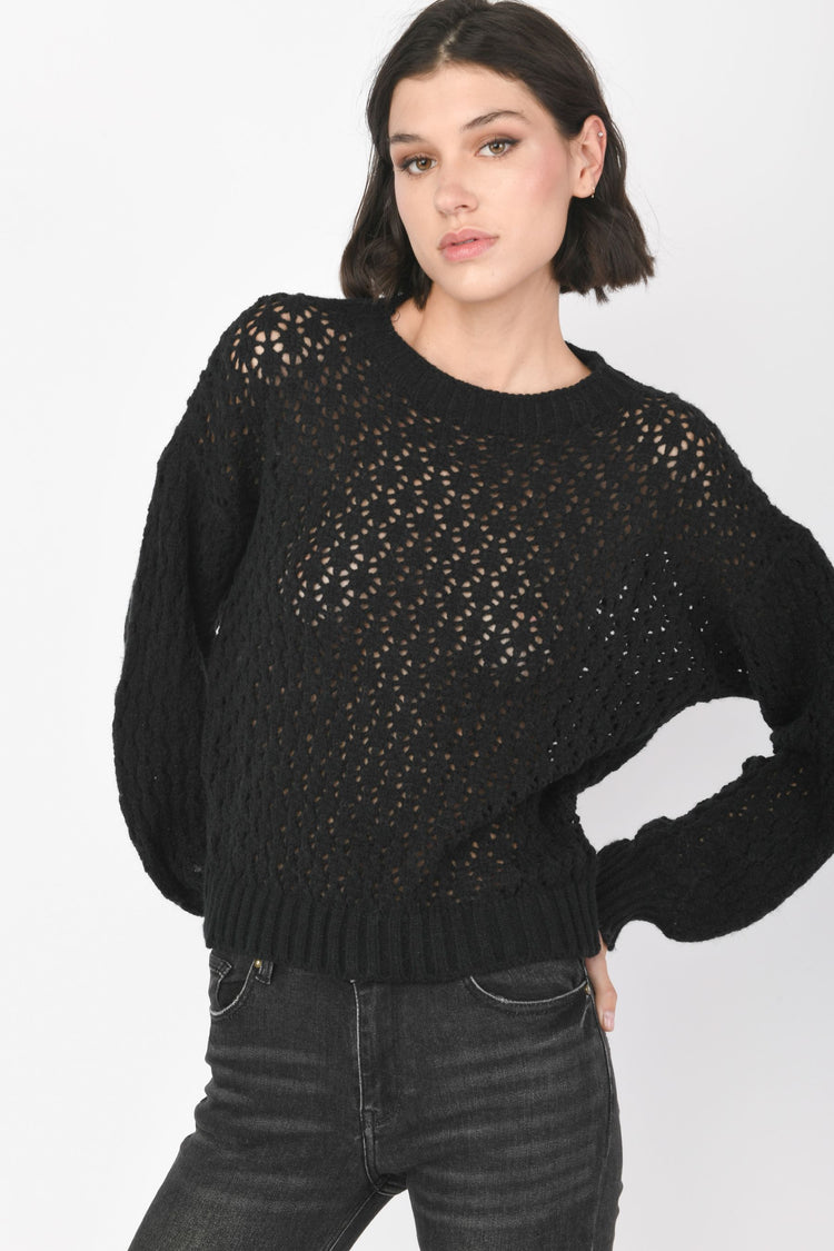 Pull in maglia crochet