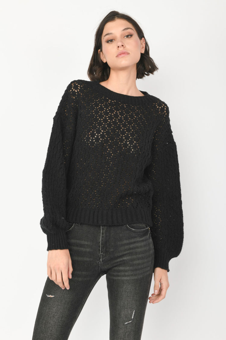 Pull in maglia crochet