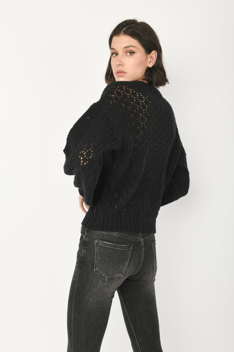 Pull in maglia crochet