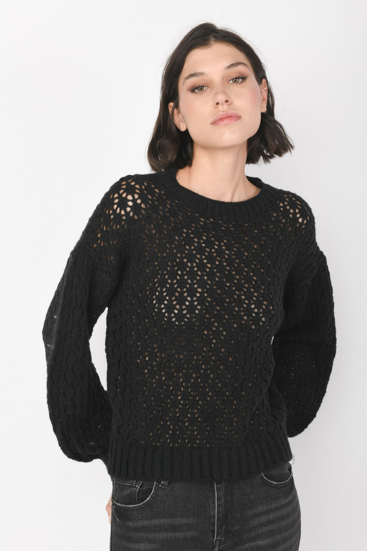 Pull in maglia crochet