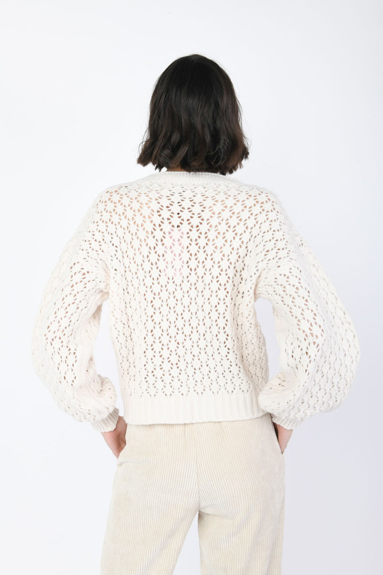 Pull in maglia crochet