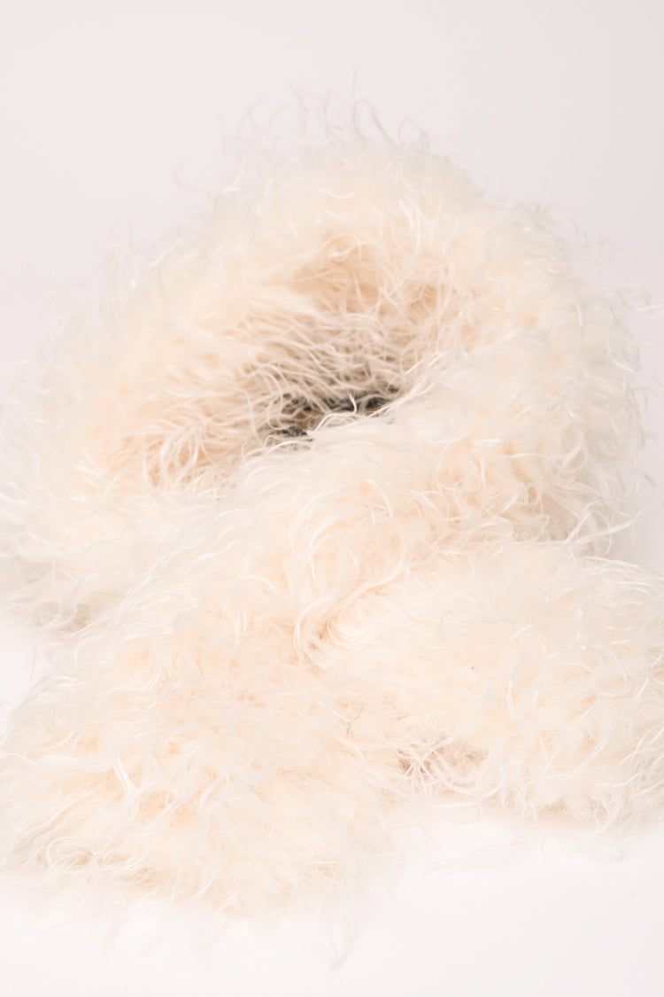 Sciarpa in faux fur hairy