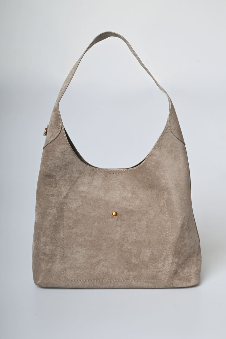 Borsa hobo in faux suede