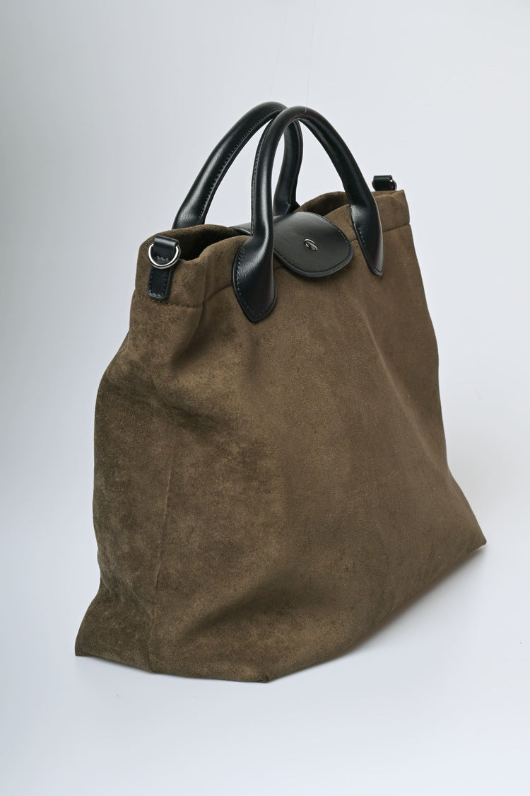 Borsa tote in faux suede