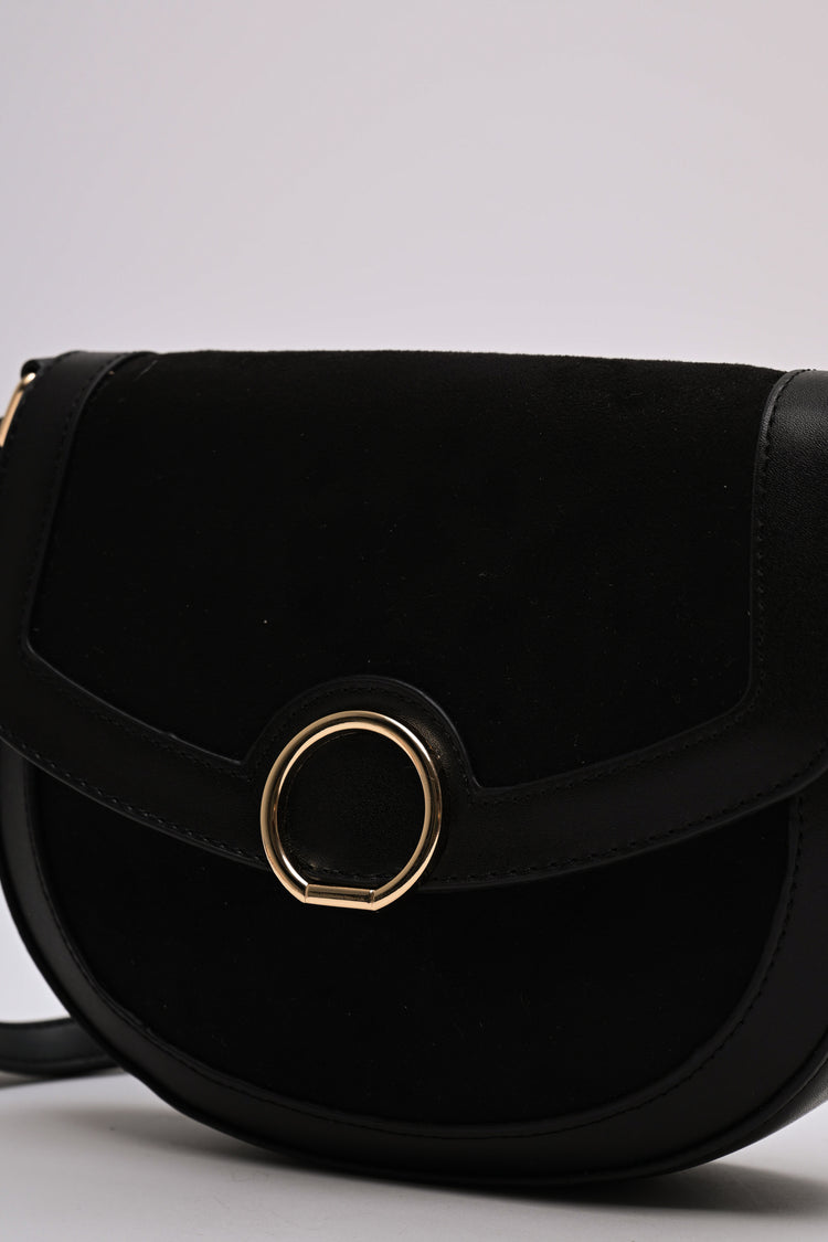 Borsa a tracolla bi-materiale