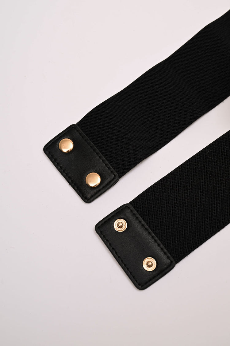 Cintura elastica con fibbia a intreccio