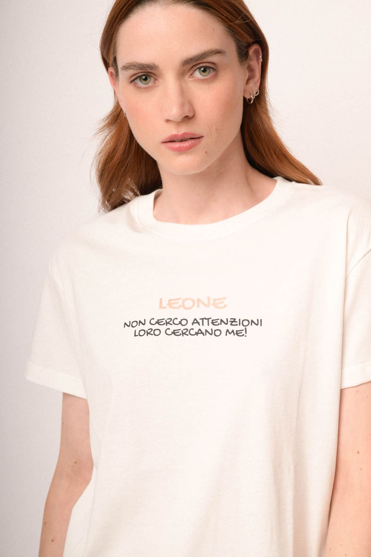 T shirt Leone zodiaco