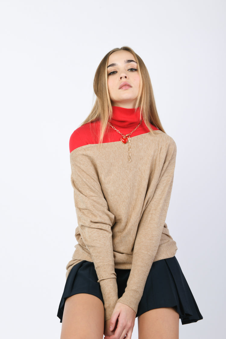 Pull oversize alla Bardot