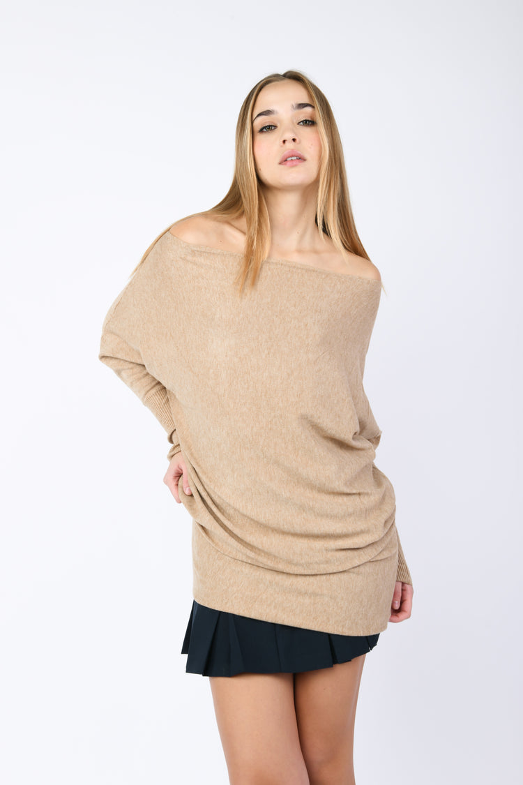 Pull oversize alla Bardot