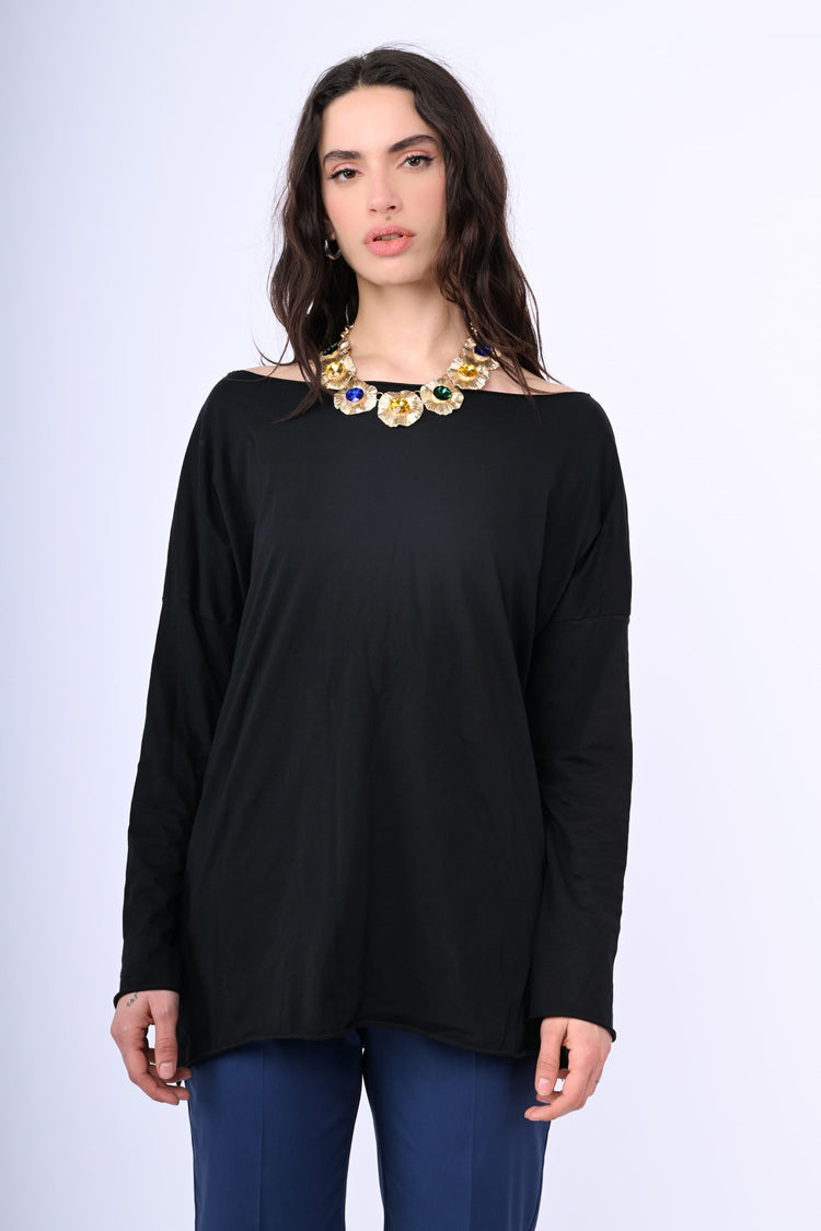 Top in cotone oversize