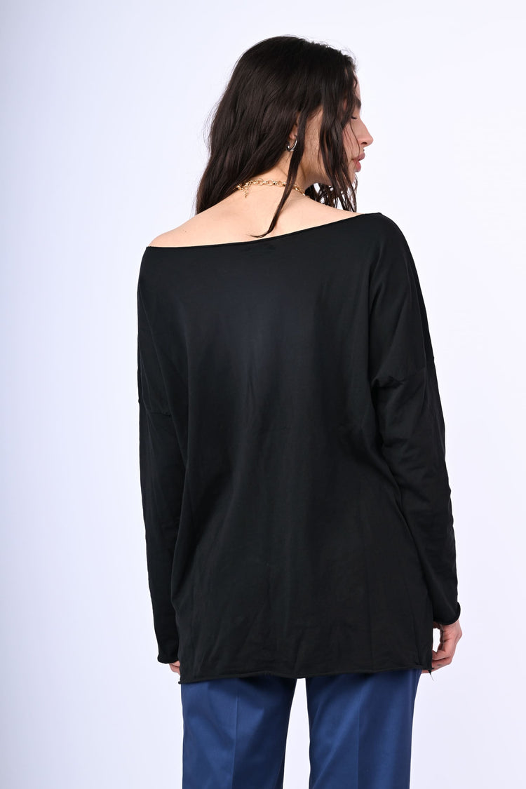 Top in cotone oversize