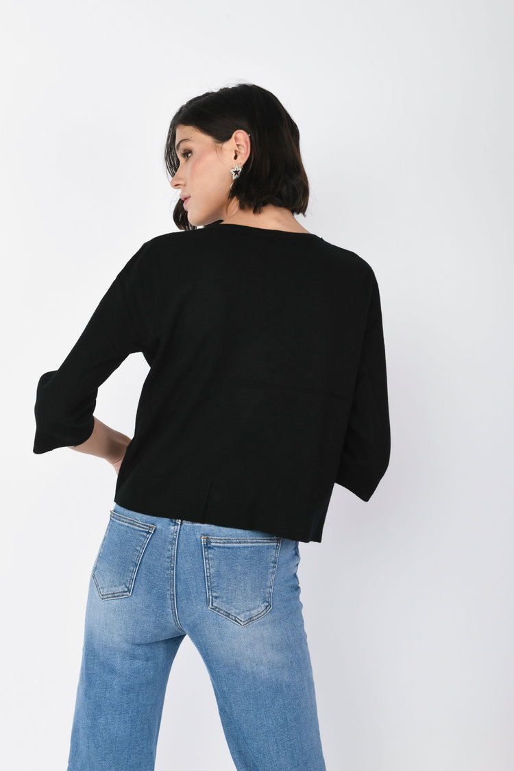 Pull con decorazione gioiello