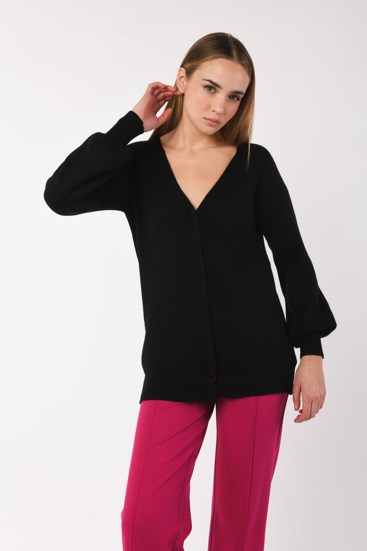 Cardigan oversize a costine