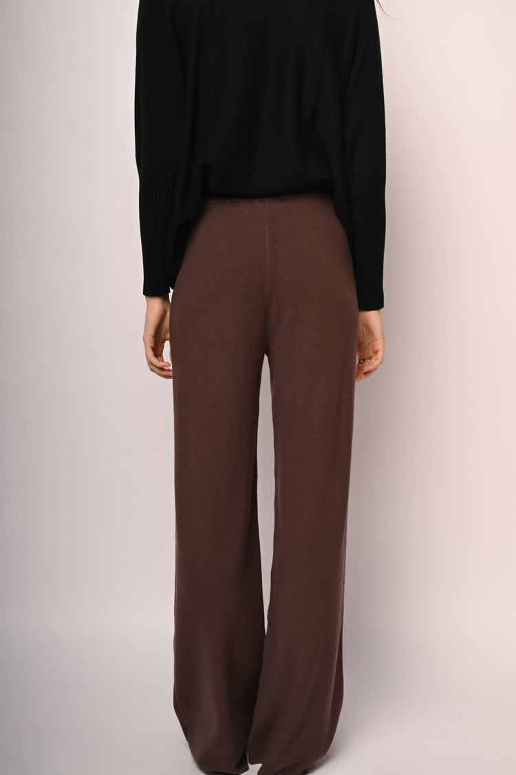 Pantaloni palazzo in maglia