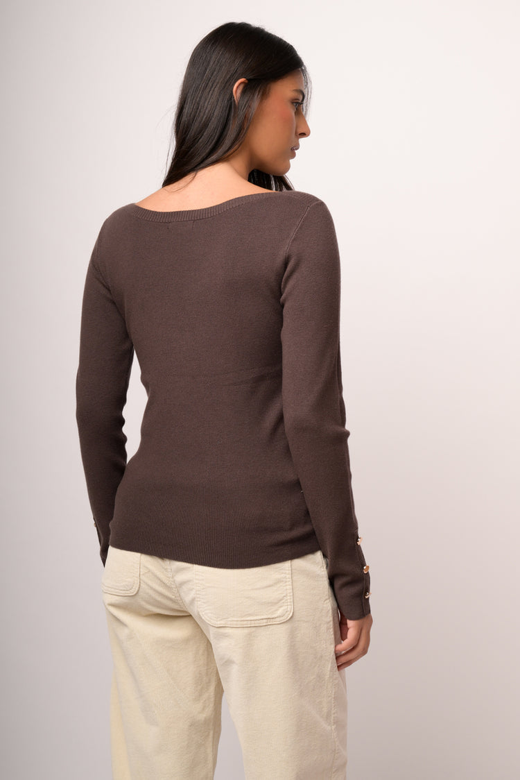 Maglia shiffer con bottoni
