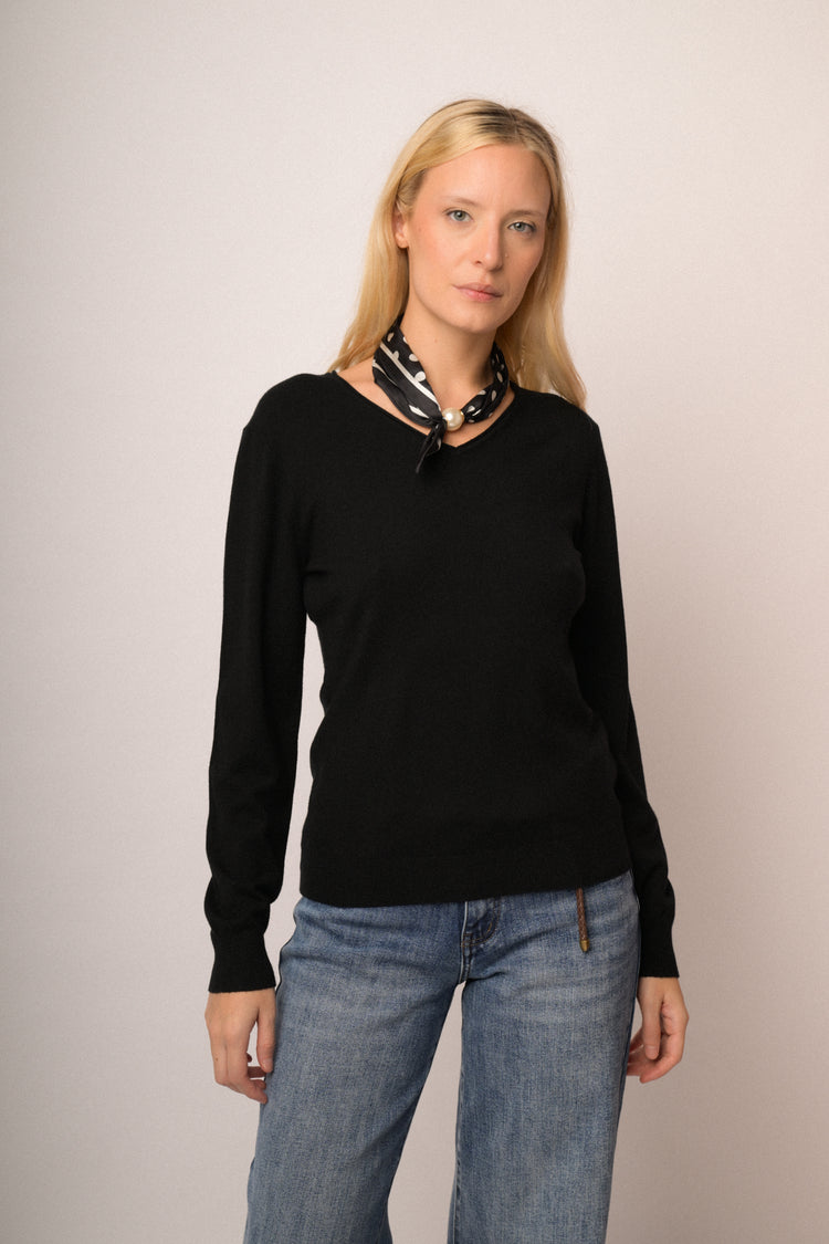 Maglia scollo V basic