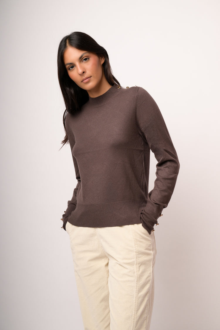 Maglia lupetto con bottoni