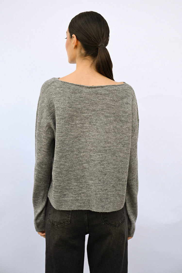 Pull boxy-fit con paillettes