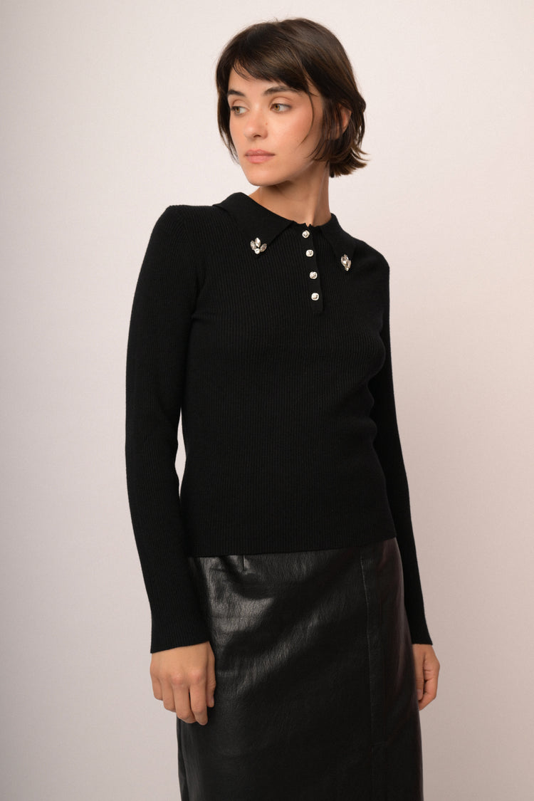 Maglia calcetto con strass