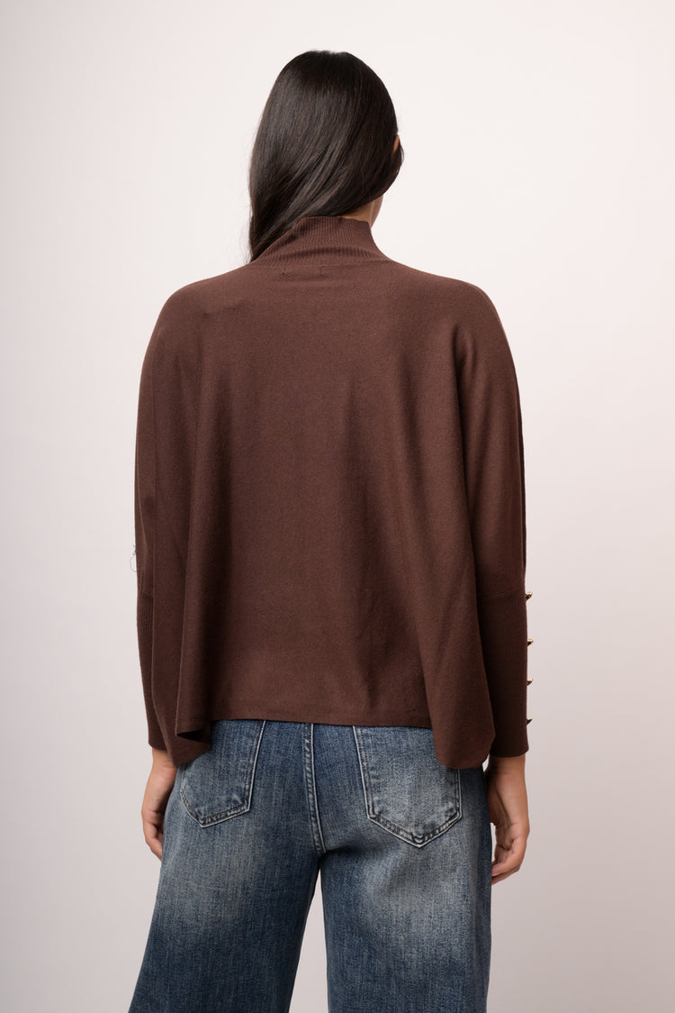 Maglia collone con bottoni