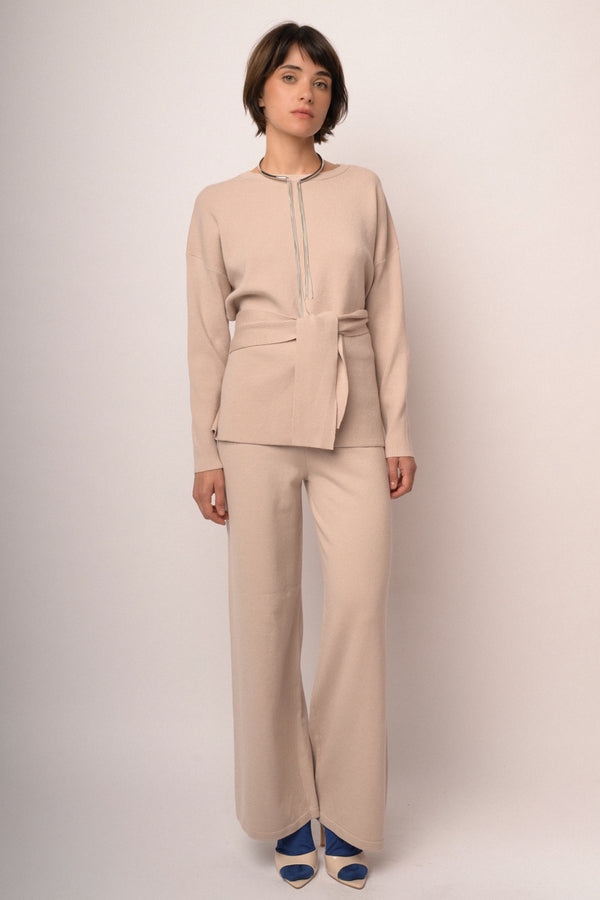 Maglia over con cintura