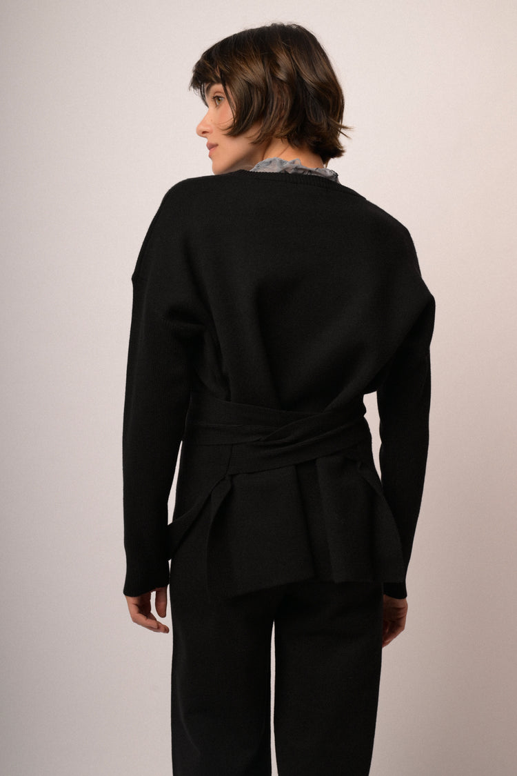 Maglia over con cintura