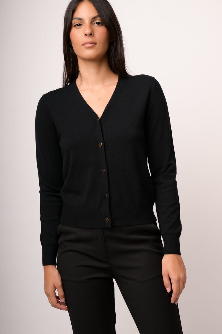 Cardigan over con bottoni