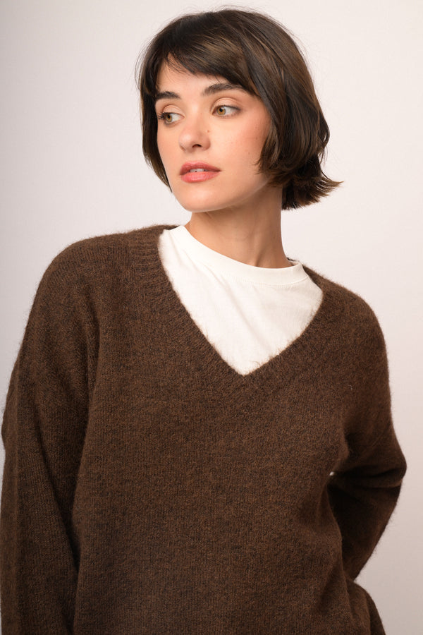 Maglia scollo V over
