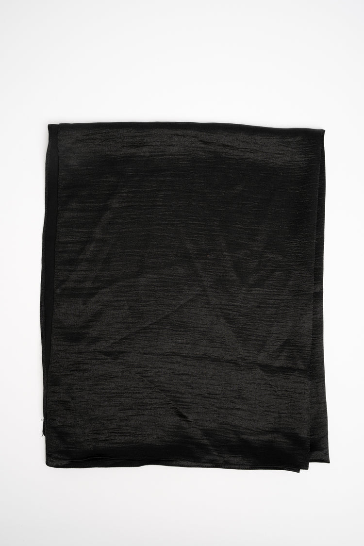 Stola basic in raso nero