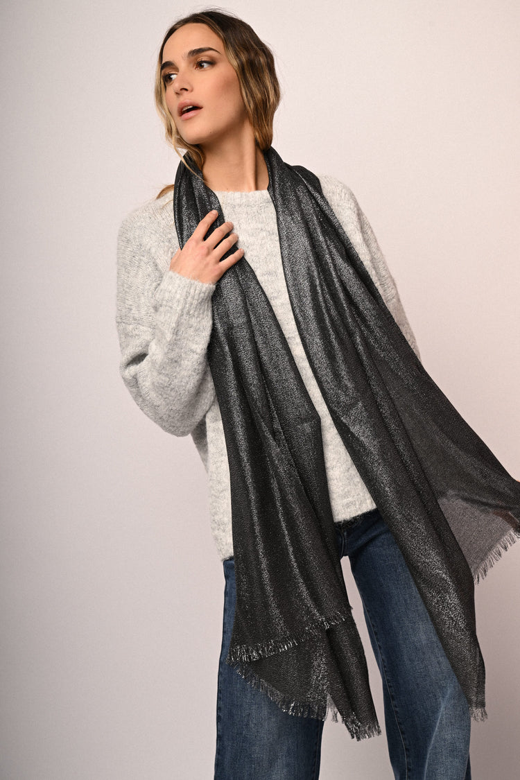 Stola in maglia lurex