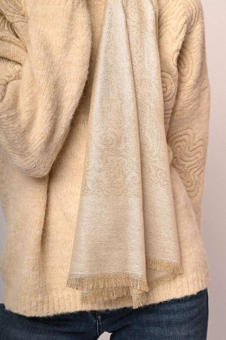 Stola in jacquard lurex