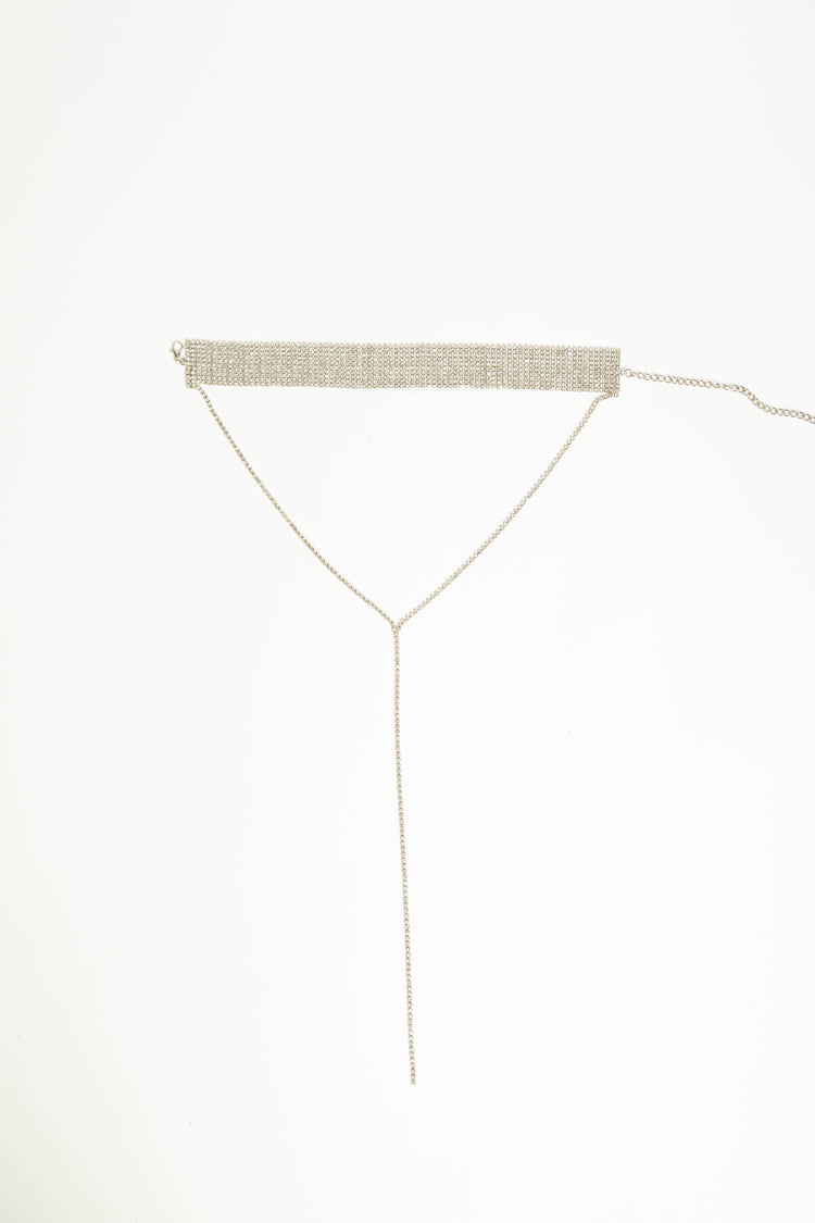 Collana collarino strass