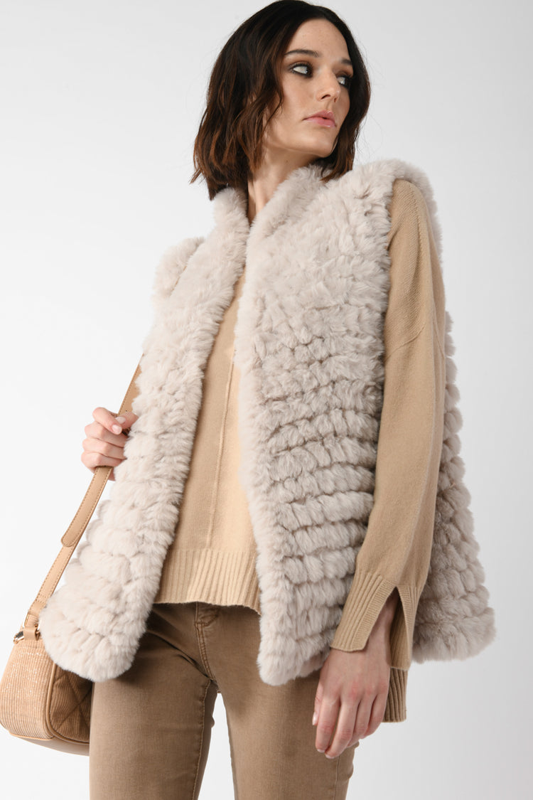 Gilet in faux fur