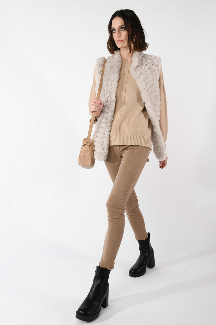 Gilet in faux fur