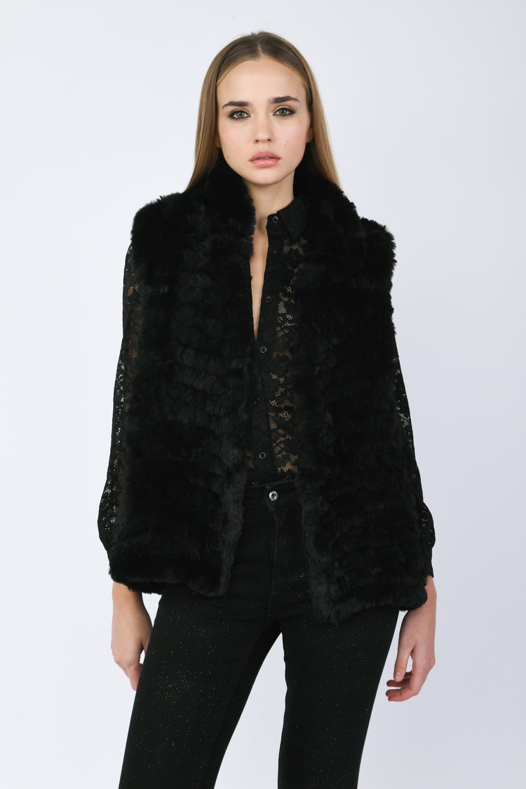 Gilet in faux fur