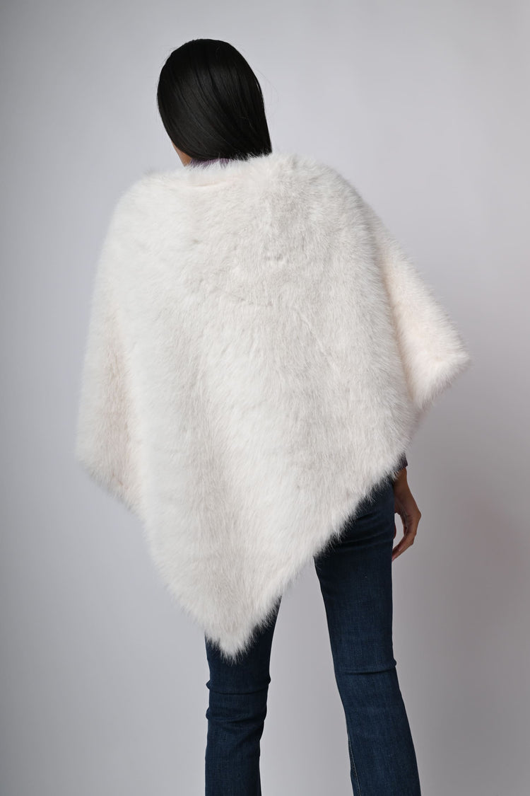 Poncho similpelliccia