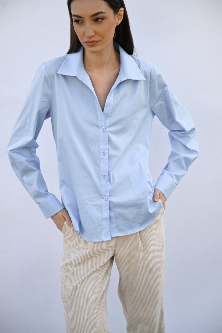 Camicia con bottoni gioiello