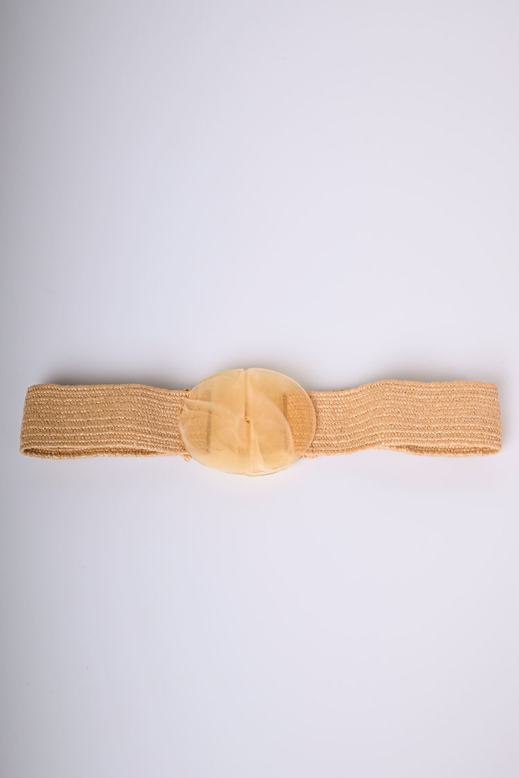 Cintura elastica con fibbia ovale