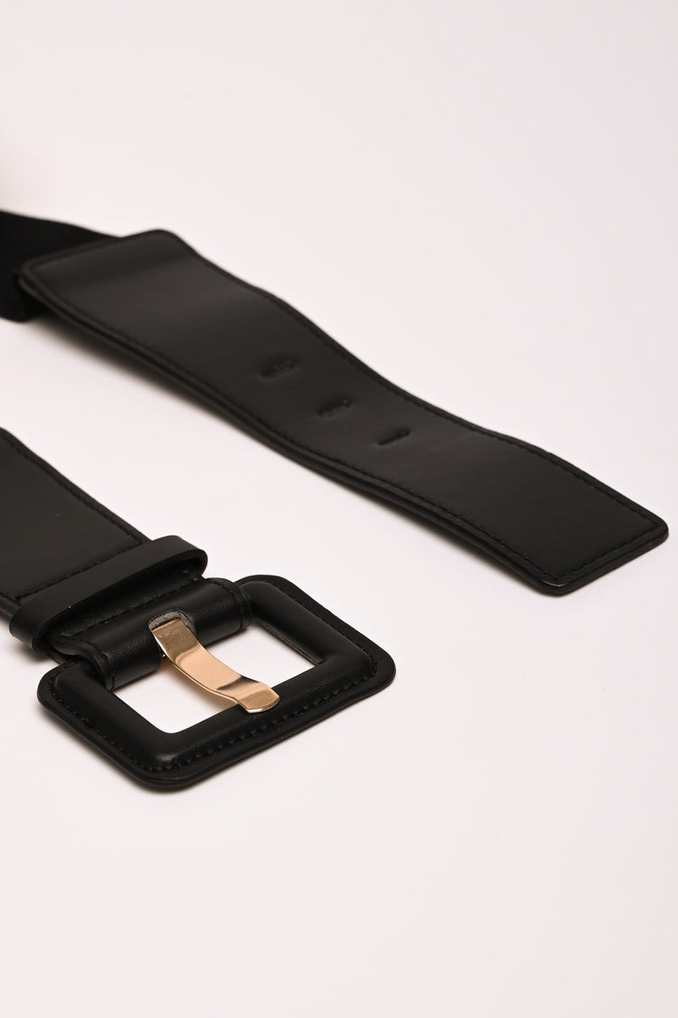 Cintura elastica con fibbia rettangolare