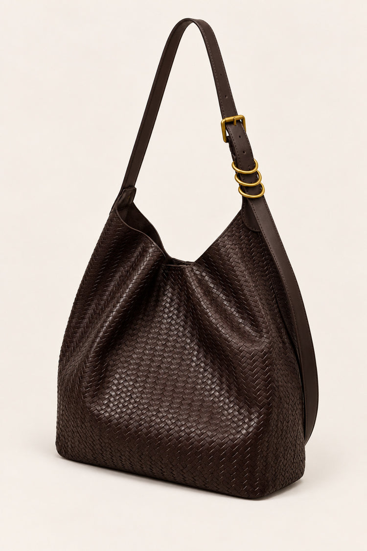 Borsa a spalla trama spiga