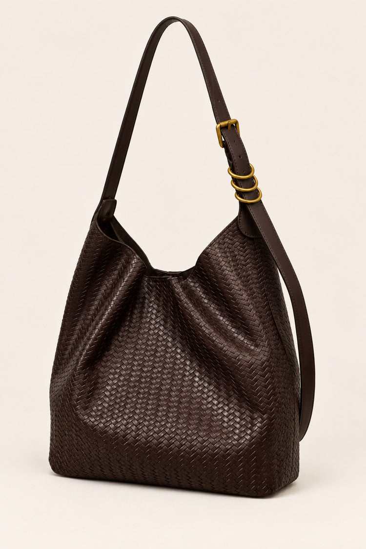 Borsa a spalla trama spiga