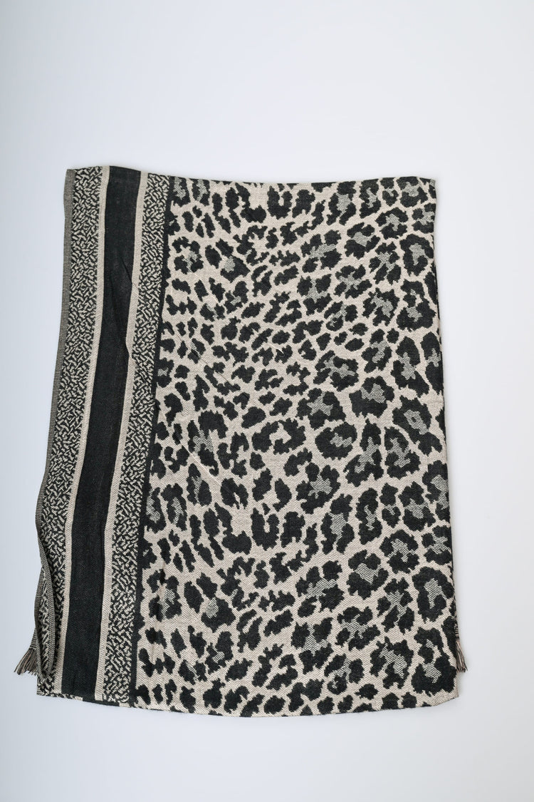 Sciarpa in jacquard animalier