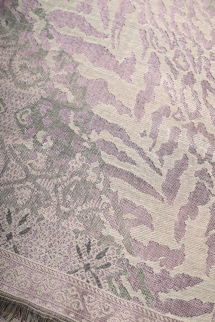 Sciarpa in jacquard animalier a righe
