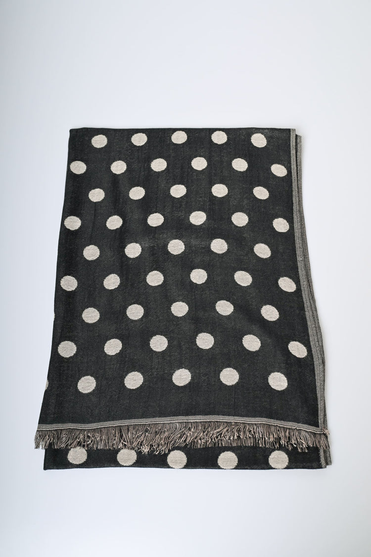 Sciarpa in jacquard a pois