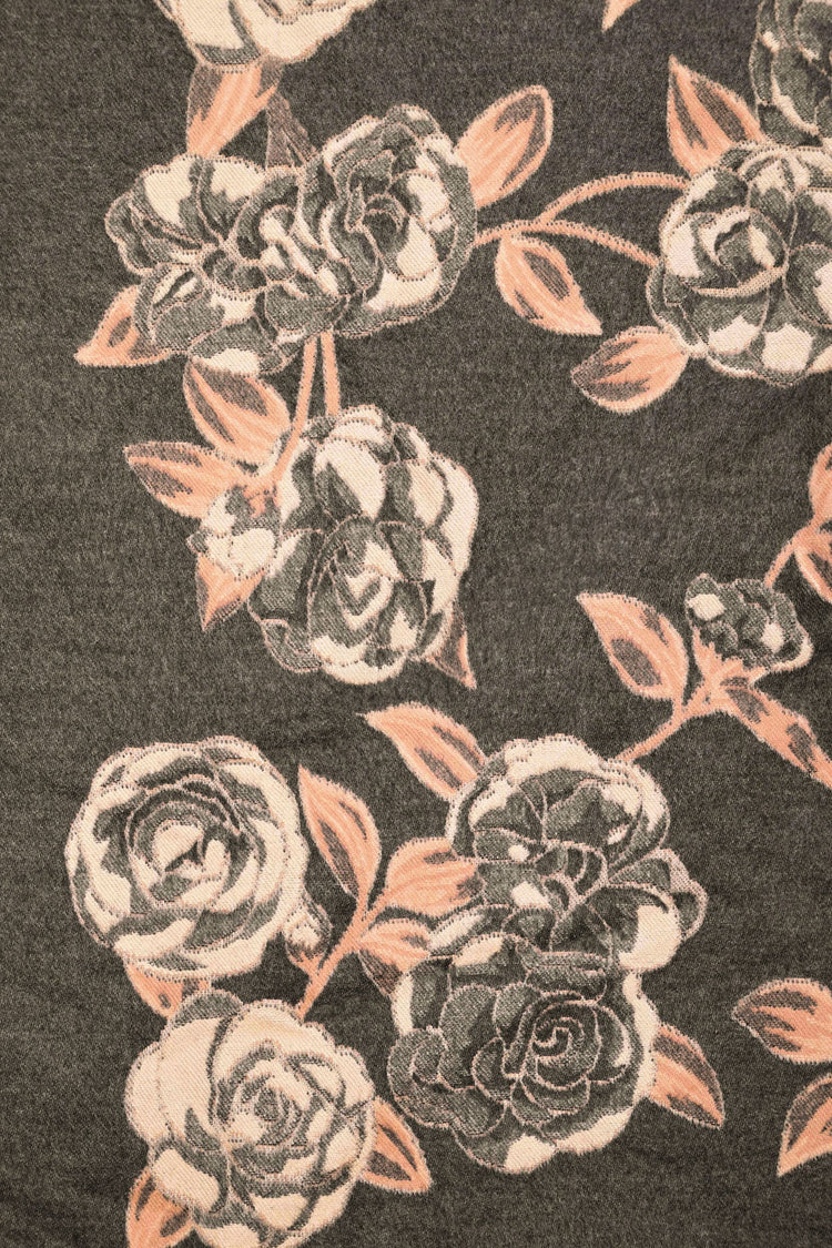 Sciarpa in jacquard a rose