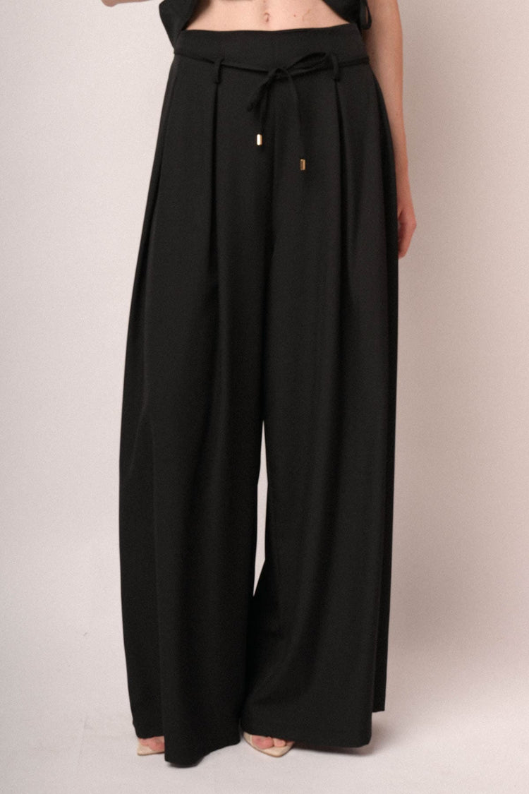 Pantaloni palazzo con pince