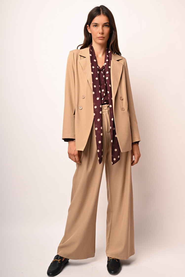 Blazer oversize effetto doppiopetto