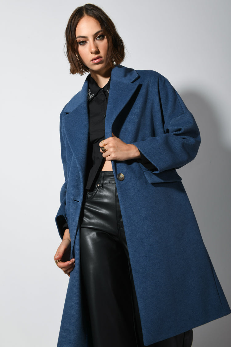 Cappotto oversize monopetto