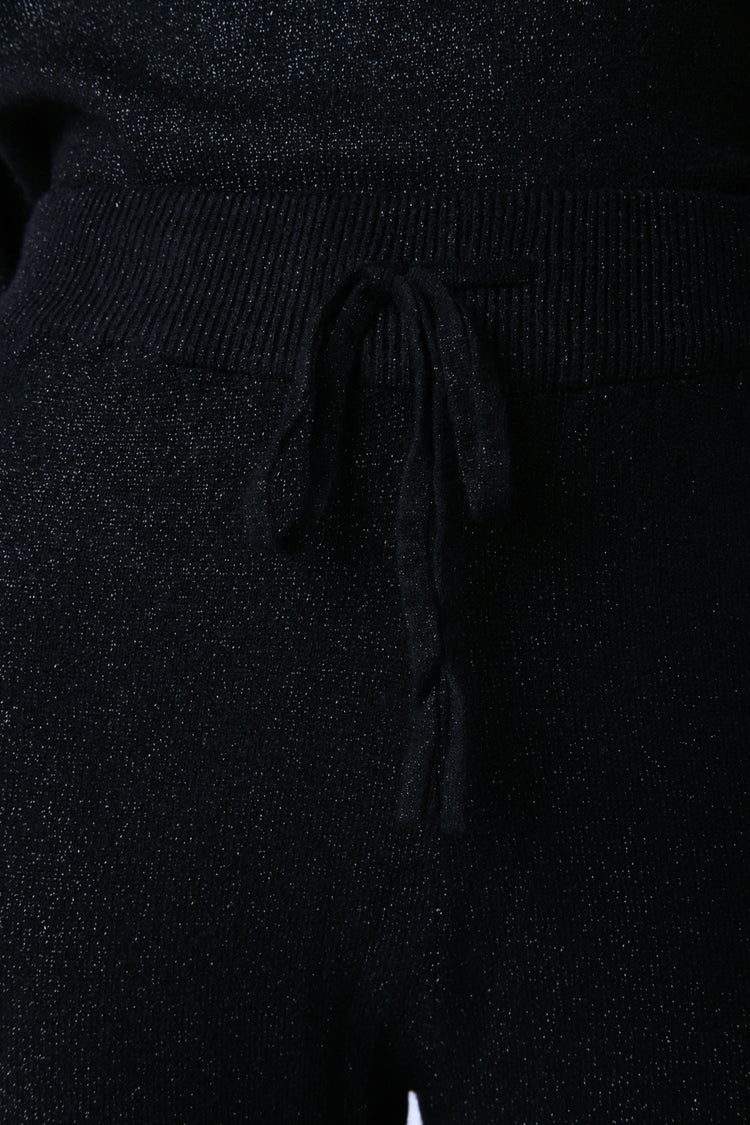 Pantaloni in maglia lurex